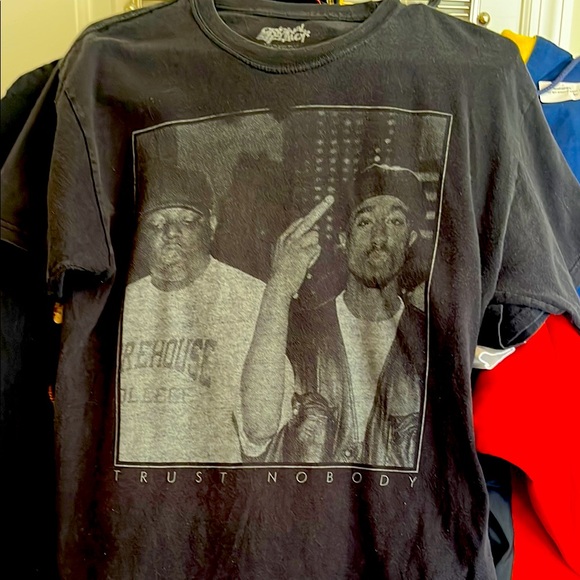 Vintage Rare Tupac X Biggie Trust Nobody Tee🔥🔥🔥 - Picture 1 of 1